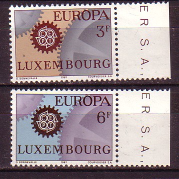 PGL - EUROPA CEPT 1967 LUXEMBOURG Yv N°700/01 ** - 1967