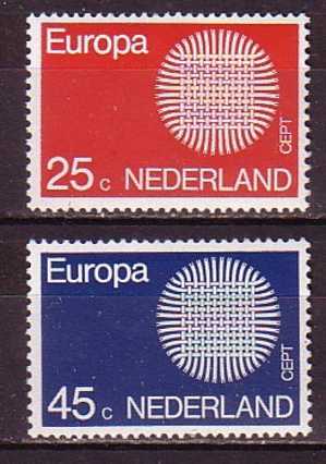 PGL - EUROPA CEPT 1970 NEDERLAND Yv N°914/15 ** - 1970