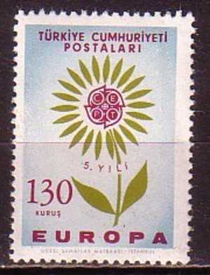 PGL - EUROPA CEPT 1964 TURQUIE Yv N°1698 ** - 1964