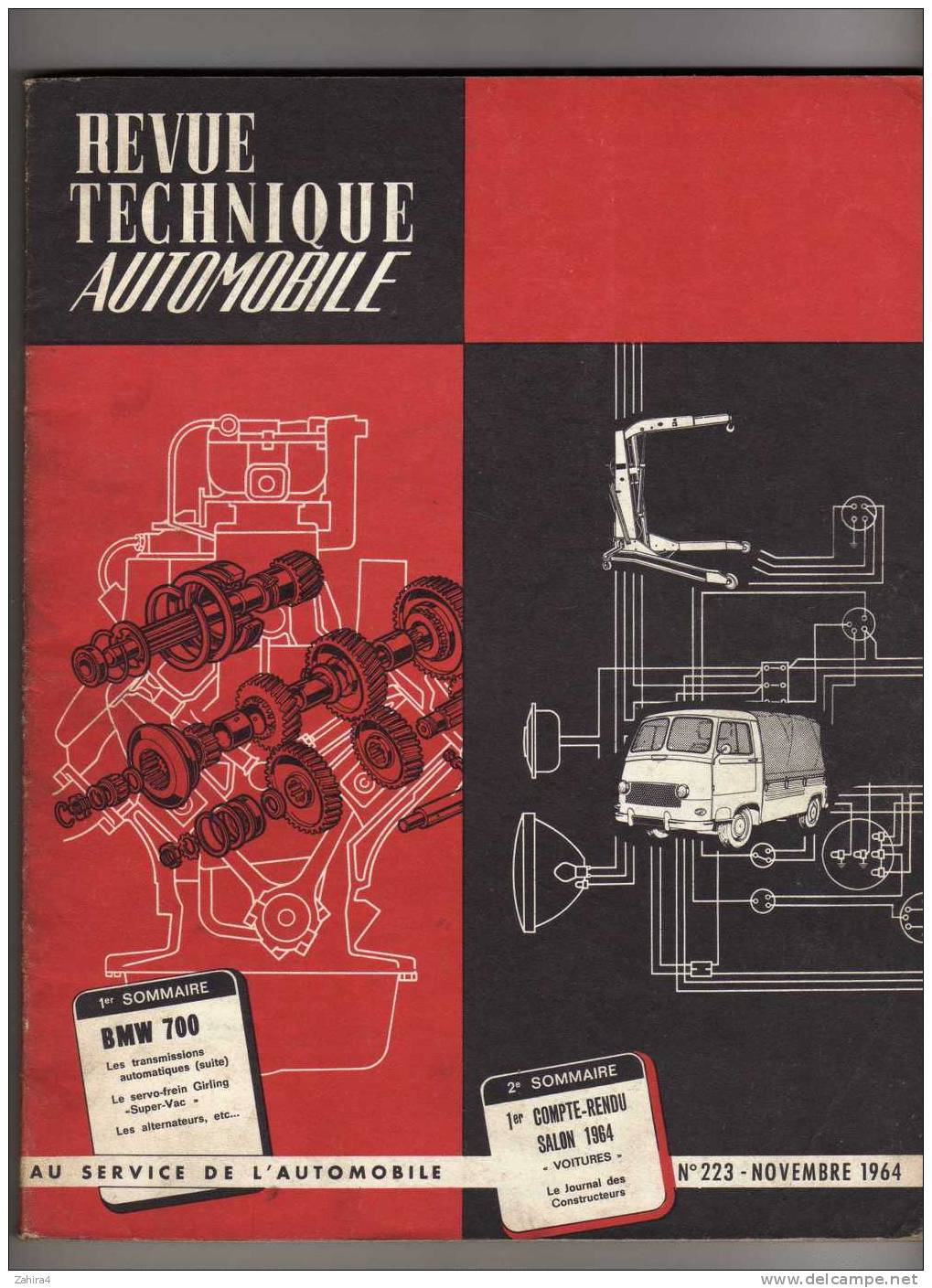 Revue Tech Auto  -  N° 223  Novembre 1964  -  B M W 700 -  Salon 64 - Auto