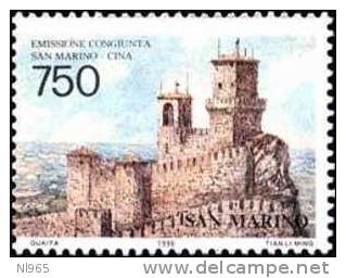 REPUBBLICA DI SAN MARINO - ANNO 1996 - RAPPORTI DIPLOMATICI CON LA CINA - EMISSIONE CONGIUNTA - NUOVI MNH ** - Unused Stamps