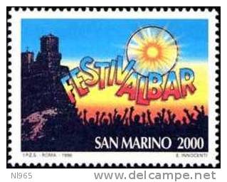 REPUBBLICA DI SAN MARINO - ANNO 1996 - FESTIVALBAR A SAN MARINO - NUOVI MNH ** - Nuevos