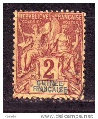 1892French Guinea SC#2  A1 - Oblitérés