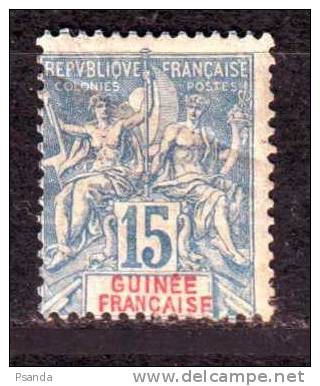 1892French Guinea SC#7  A1 MH* - Ongebruikt