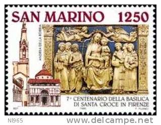 REPUBBLICA DI SAN MARINO - ANNO 1995 - BASILICA DI SANTA CROCE A FIRENZE - NUOVI MNH ** - Nuovi