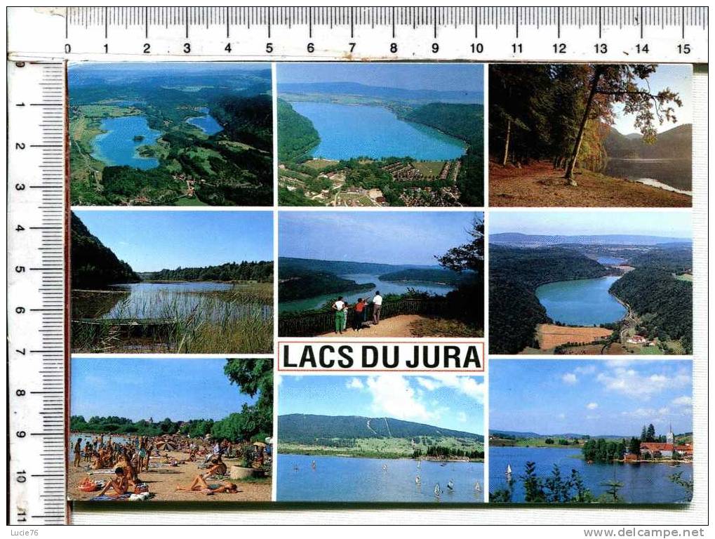Les  LACS Du JURA  -  9  Vues : Les 4 Lacs, Lacs : De Chalain, De Boulieu, Du Pt Maclu, De Vouglans, Du Val, De Chambly - Franche-Comté