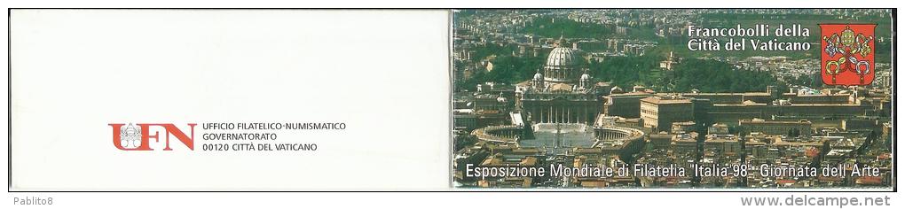 VATICANO VATICAN VATIKAN 1998 ITALIA 98 LIBRETTO BOOKLET MNH 5 VALORI - Markenheftchen
