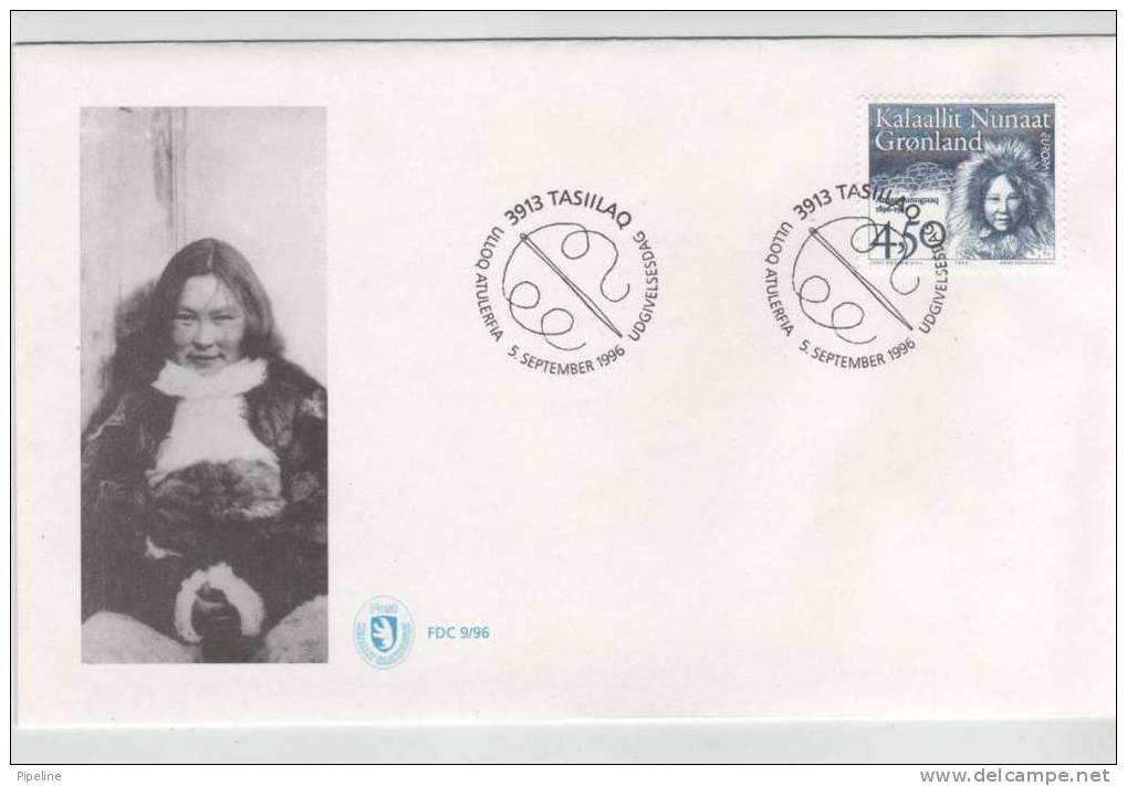 Greenland FDC 5-9-1996 EUROPA CEPT With Cachet - 1996