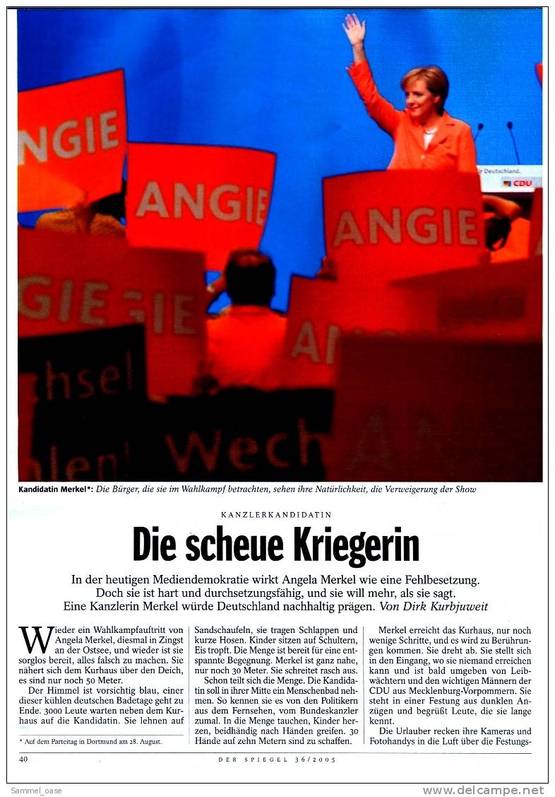 Der Spiegel  Nr. 36 / 2005  -  Der Untergang Von New Orleans  -  Duell Um Die Zukunft : Er Oder Sie - Sonstige & Ohne Zuordnung