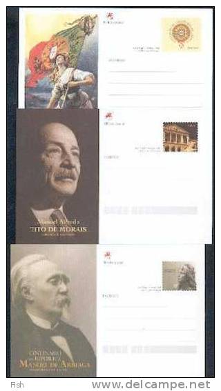 Portugal ** & Postal Stationery Colection, 100 Years Of The Portuguese Republican Idea (1910-2010) - Partis Politiques & élections