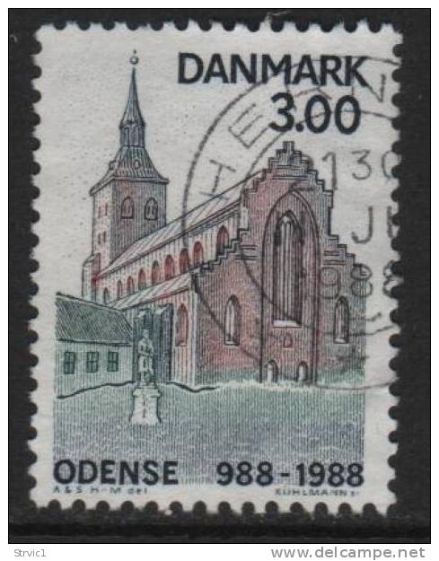 Denmark, Scott # 850 Used Odense, 1988 - Used Stamps