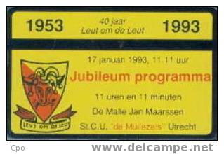 # NETHERLANDS RDZA10 1953-1993 Jubileum Programma 4 Landis&gyr   Tres Bon Etat - Privé