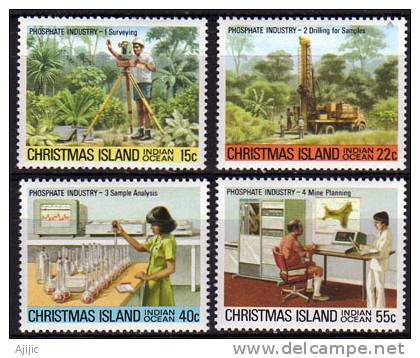 Ile Christmas. Phosphate (richesse) De L´ile.  1 Ere Serie. 4 T-p Neufs **. PRIX REDUIT! - Christmas Island