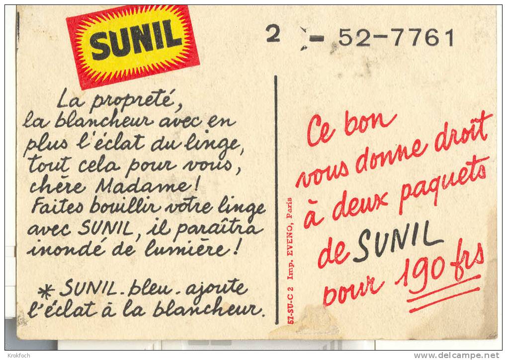 Publicité Lessive SUNIL - !!! Un Peu Tâchée - Femme Ménagère - Publicidad