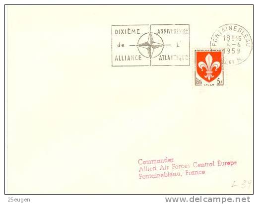 FRANCE 1959 NATO POSTMARK - NATO