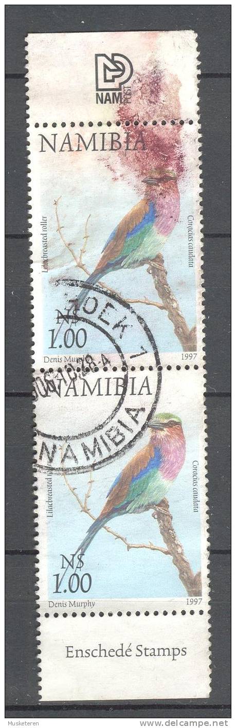 Namibia 1997 Mi. 895    1.00 $ Bird Vogel Vertical Pair W. Margin !! - Namibie (1990- ...)