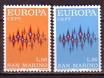 PGL - EUROPA CEPT 1972 SAINT MARIN Yv N°808/09 ** - 1972