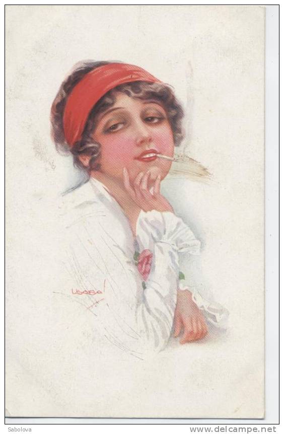 Illustrateur Usabal Femme Et  Cigarette - Usabal