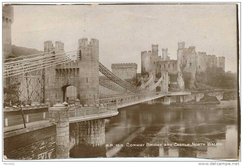 Conway Bridge And Castle, NORTH WALES - Caernarvonshire