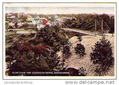 ALUM CHINE & SUSPENSION BRIDGE - BOURNEMOUTH - Dorset - Bournemouth (depuis 1972)