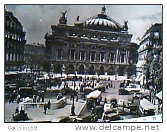 FRANCE PARIS L'OPERA TEATRO  AUTO CAR  AUTOBUS V1953 CS15325 - Nahverkehr, Oberirdisch