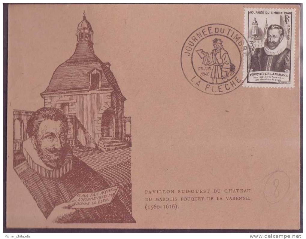 LA FLECHE JOURNEE DU TIMBRE 1946 - Used Stamps