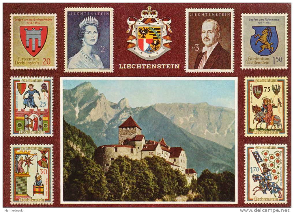 CPA -  LIECHTENSTEIN - Multivue - FURSTENTUM - PRINCIPALITY - Liechtenstein