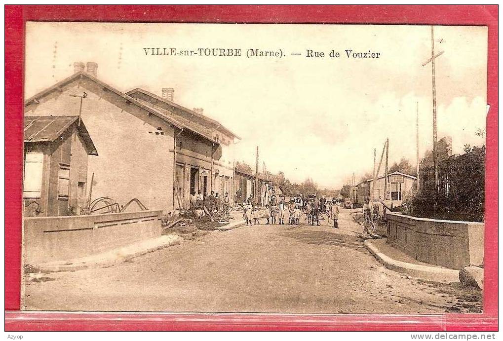 51 -VILLE SUR TOURBE - RUE VOUZIER - Ville-sur-Tourbe