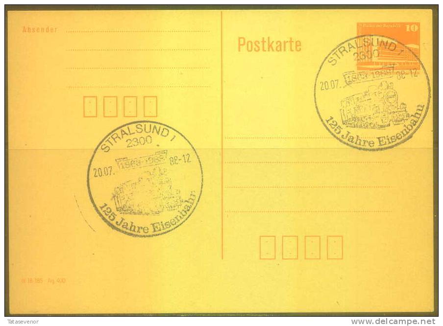 GERMANY DDR Postcard 001 RAILWAY - Cartoline - Usati