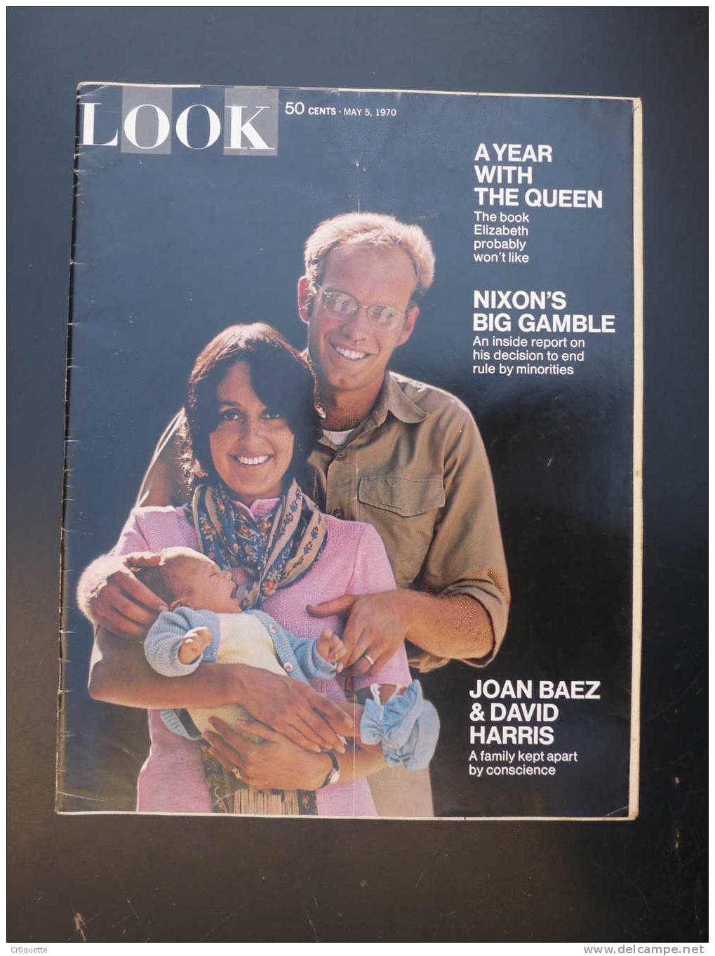 LOOK Avec JOAN BAEZ Et DAVIS HARRIS En 1970 - Altri & Non Classificati