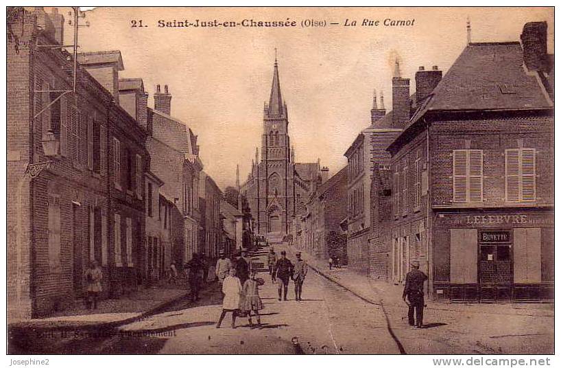 St Just En Chaussée La Rue Carnot - Saint Just En Chaussee