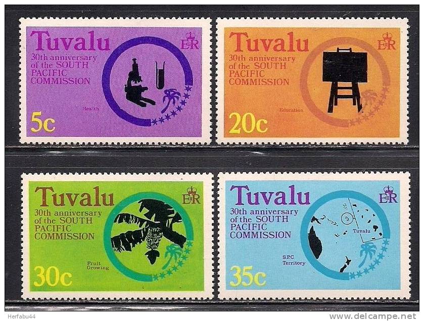 Tuvalu      South Pacific Commission     Set  SC# 46-49 MNH** - Tuvalu