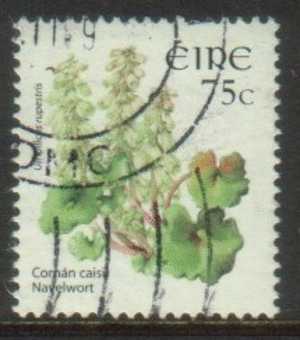 2005-2006 - Ireland Definitive Flowers 75c NAVELWORT Stamp FU - Gebraucht