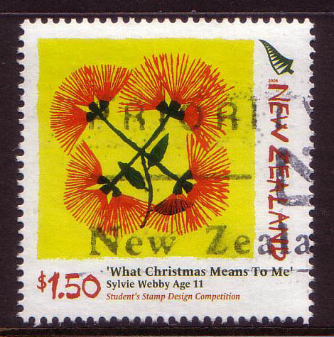 2006 - New Zealand Christmas $1.50 SYLVIE WEBBY Stamp FU - Usati