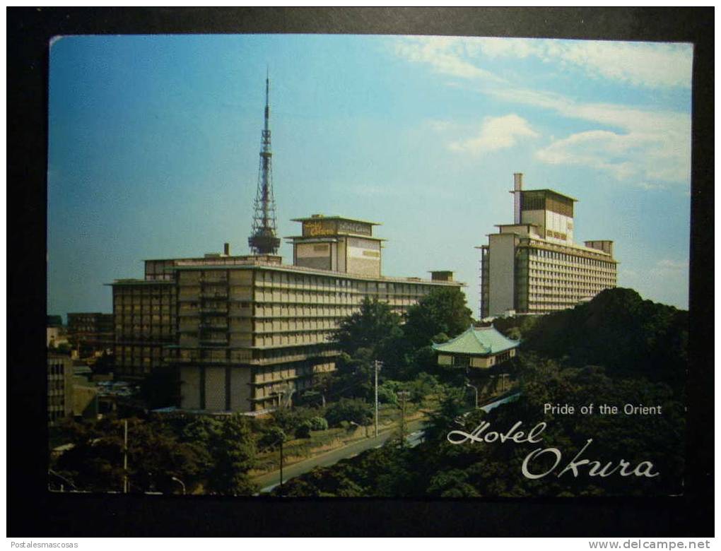 5282 JAPON NIPPON JAPAN TOKYO HOTEL OKURA PRIDE OF THE ORIENT POSTCARD AÑOS 60/70 CIRCULADA - TENGO MAS POSTALES - Tokyo