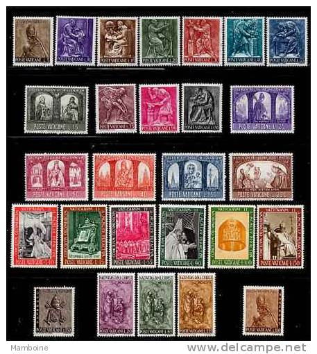 Vatican  1966  N°441 / 65   + Exp 17.18  Neuf X X =  27 Valeurs Année Compl. - Nuovi