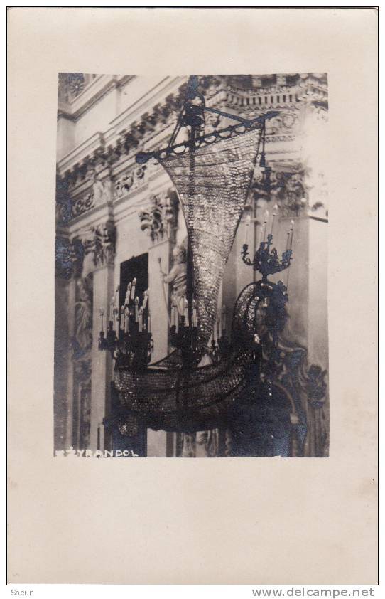 Vilnius, Lithuania - Ship Model / Chandelier / Zyrandol In St. Peter & St. Paul Church, Old Real Photo. - Litauen