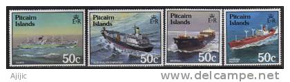 ILES PITCAIRN. Bateaux Ravitaillant L´ile Depuis Australie, Nouvelle-Zelande & Tahiti.   4 T-p Neufs **  Yv.# 279/82 - Pitcairninsel