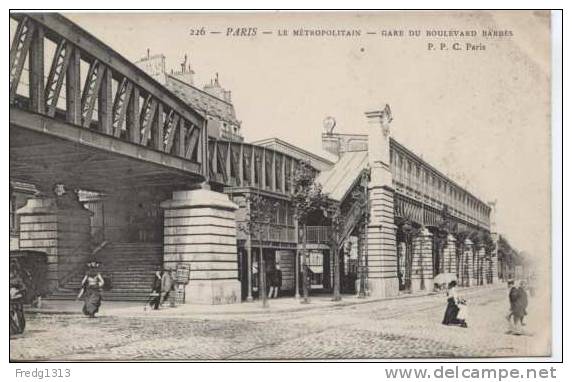 Paris - Metro - Gare Du Boulevard Barbes - Public Transport (surface)