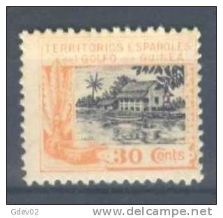 GUI172-A457-CG.Guinee.GUI NEA   ESPAÑOLA.LA CASA DE NIPA.1924 (Ed 172**) Sin Charnela.MAGNIFICO - Ifni