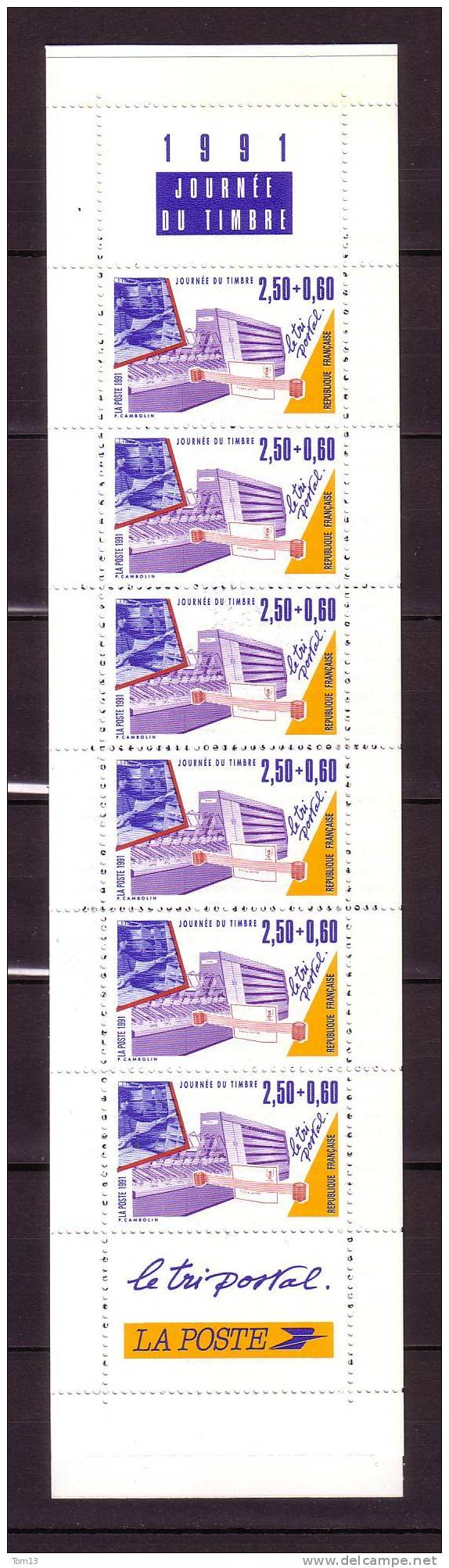 France Carnet J.T 1991, N° BC2689A  Neuf ** - Stamp Day