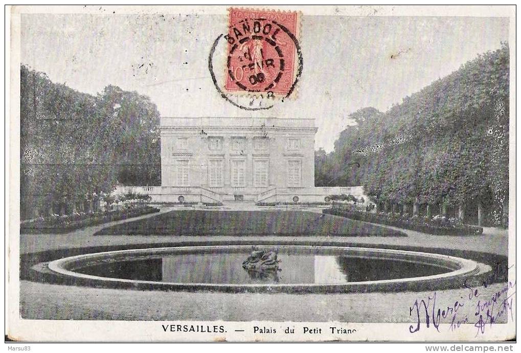 Palais Du Petit Triano -   Carte Datée Du 16 Janver 1902- (Jolie Carte- Prix Sympa) - Versailles