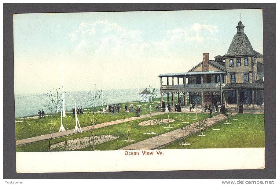 United States PPC VA - Ocean View 1900-10 Simple Back Side Postcard - Andere & Zonder Classificatie