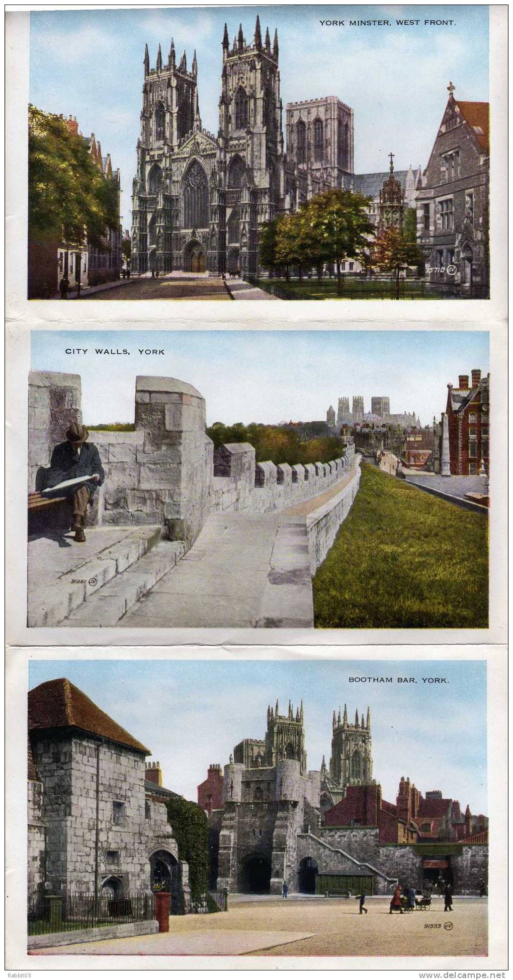 S1   -    993    -   YORK     .  (  ANGLETERRE )  .    Valesque .  5  View   Letter  Card  Of   YORK  . - York