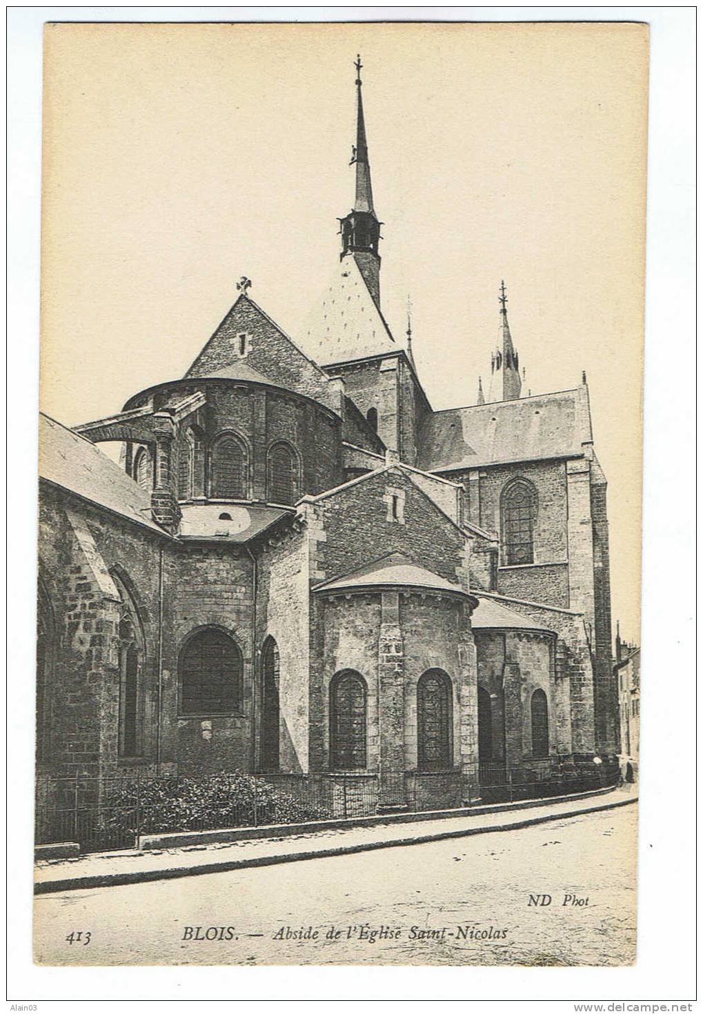 CPA - 41 - BLOIS - Abside De L'Eglise Saint-Nicolas - ND Phot 413 - Blois