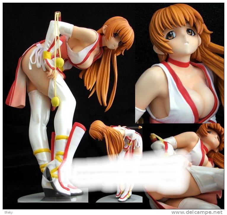 DOA DEAD OR ALIVE KASUMI PVC Figure White  ......19cm De Haut .Fait De Résine Pleine Poids 430grs - Andere & Zonder Classificatie