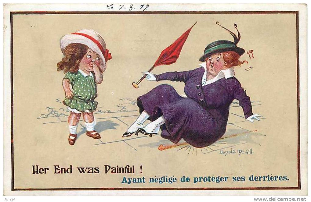 CPA  1917 Her End Was Painful ! Ayant Négligé De Protéger Ses Derrières Petite Fille Mac Gill N 6 - Mc Gill, Donald