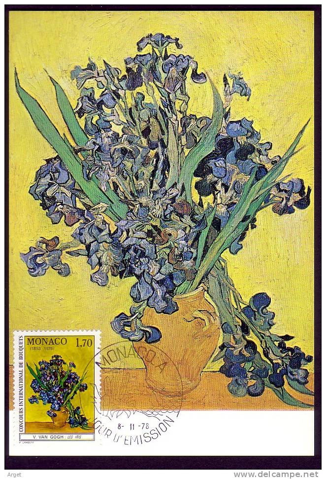 Carte-Maximum MONACO, N°Yvert 1162 (Van Gogh) Obl  Monaco 8.11.78 1er Jour (Ed Hollandaise) - Impresionismo