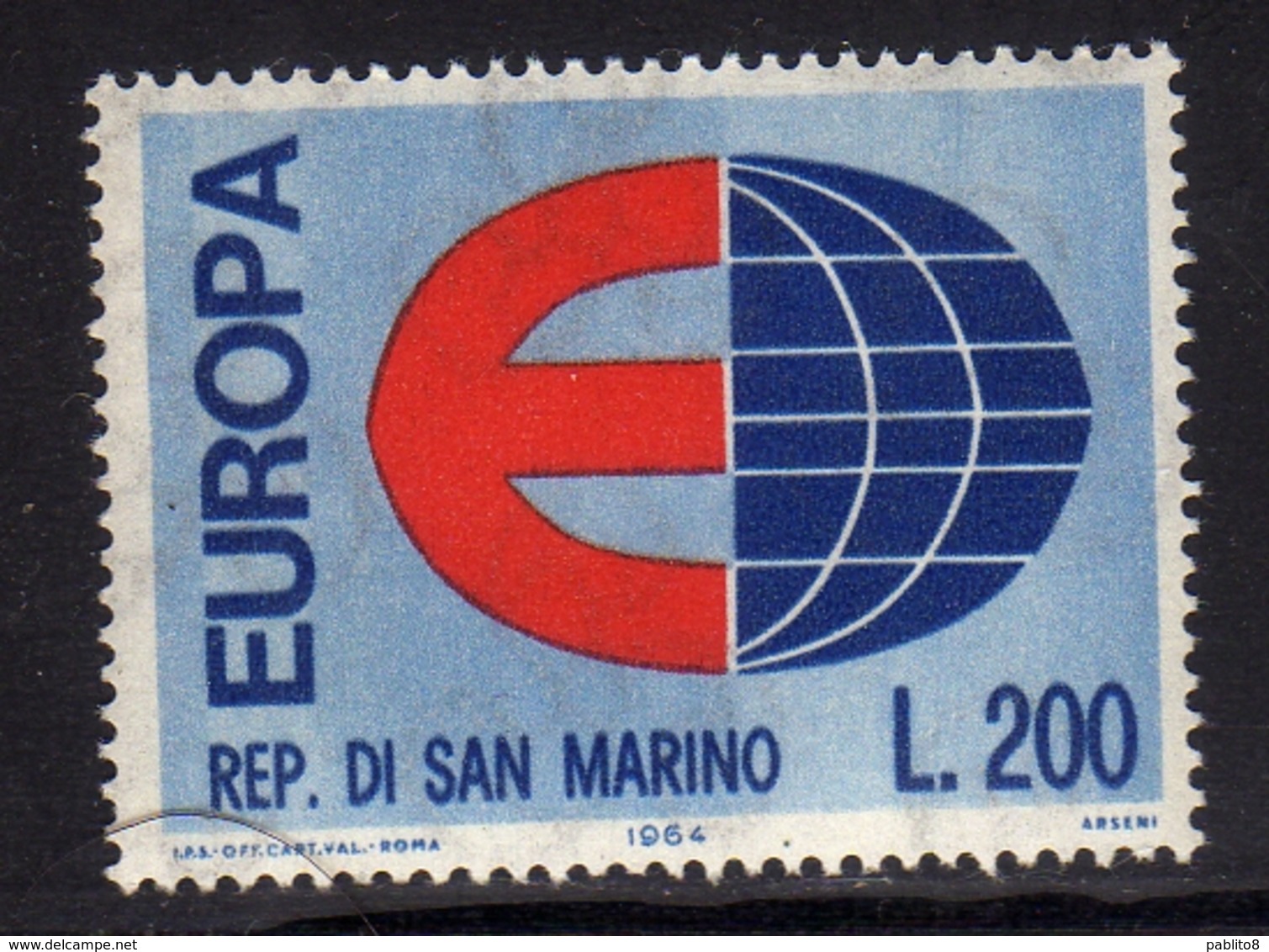 REPUBBLICA DI SAN MARINO 1964 EUROPA UNITA CEPT LIRE 200 MNH - Ongebruikt