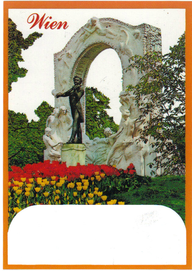 CPM De Vienne   Monument à Johann Strauss   Carte Toute En Plastique - Sonstige & Ohne Zuordnung
